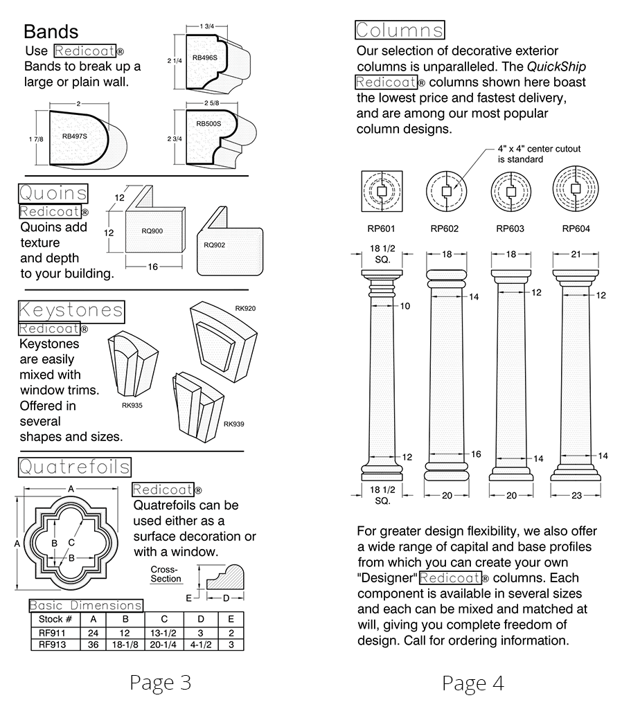 Redicoat Triafold pages 3 and 4